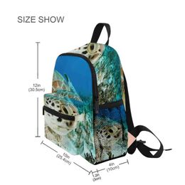 Backpacks Primary School Bags For Boys Kids Waterproof Backpack Schoolbag Children Cute Sea Turtle Book Bag School Backpack For Girls Gif