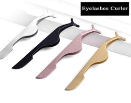 1Pc Eyelashes Curler Stainless Steel Falsh Eye Lash Tweezers Applicator Eyelash Extension Nipper Auxiliary Clip Makeup Tools4825948