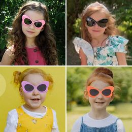 Sunglasses 2024 New Children Simple Butterfly Shaped Cute Sunglasses UV400 Girls Boys Fashion Colors Protection Sunglasses Kids Sun Glasses