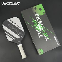 Carbon Fibre Pickleball Paddle T700 Surface Provides Maximum Ball Spin | Elongated or Widened Pickleball Racket Shapes Available 240507