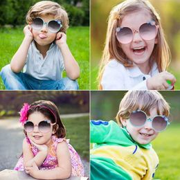 Sunglasses Children Cute Outdoor Street Shooting Cartoon UV400 Sunglasses Baby Girls Acrylic Sunglasses Boys Kids Eye Protection Glasses