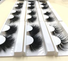 Whole 25mm Fluffy Real Mink Eyelashes 3D 5D 6D Mixed Styles in Random with Mixed Soft Paper Lash Boxes FDshine9378723