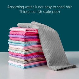 Dish Glass Absorbent Cloth Trace No Tableware Rag Towel For Kitchen Household Cleaning Tool