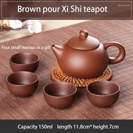 Tea Pets Xi Shi Small Size Set Accessories China Handmade Purple Sand Teapot Capacity Office Study Home