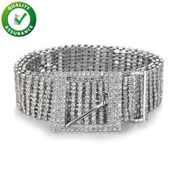 Designer Belts Womens Luxury Waistband Iced Out Chain Belt Fashion Statement Rhinestone Pandora Style Charms Grils Hip Hop Jewellery Wedd 255I