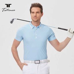 Men's T-Shirts 2024 Apparel Men Short Slve T-shirt Quick-drying Breathable Sports Polo Shirt Solid Color Shirt Summer Y240506