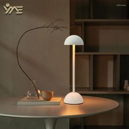 Table Lamps Bedside LED Rechargeable Night Portable Room Desk USB Charging Light Touch Dimmable