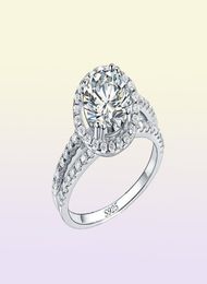 YHAMNI Fashion Jewellery Ring Have S925 Stamp Real 925 Sterling Silver Ring Set 2 Carat CZ Diamond Wedding Rings for Women 5102318226331358