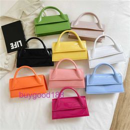 Top Luxury Jacouemes Original Edition Tote Bag 2024 New Pvc Womens Bag Trendy Macaron Color Fashionable and Simple Single Shoulder Crossbody