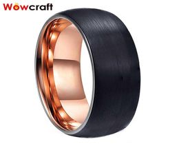 Men Women Rose GoldGoldBlue Black Wedding Ring Tungsten Carbide Anniversary Engagement Bands Matte Finish Fashion Jewellery Ring 25475449