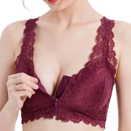 Bras Push Up Bra Women Lace Bras Top Comfortable Bralette Underwear Sexy Vest Female Add pad Wireless Bra Front Closure