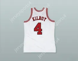 CUSTOM NAY Mens Youth/Kids JOHNNY KILROY 4 PRO CAREER WHITE BASKETBALL JERSEY TOP Stitched S-6XL