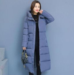 Women039s Down Parkas Women Winter Bubble Coats Long Padded Clothes Solid Color Black Jacket Puffer Warm Thick Slim Over Knee4033697