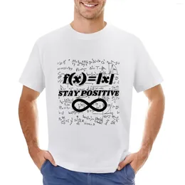 Men's Polos Stay Positive T-shirt Anime Clothes Graphics T Shirts For Men Pack