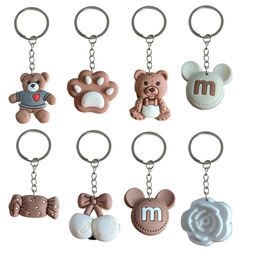 Key Rings Brown Keychain Ring For Men Keychains Tags Goodie Bag Stuffer Christmas Gifts And Holiday Charms Party Favors Keyring Suitab Otgpd