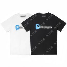 Palm 24SS Summer Letter Printing JUST FOR PLZ Logo T Shirt Boyfriend Gift Loose Oversized Hip Hop Unisex Short Sleeve Lovers Style Tees Angels 2200 VNW