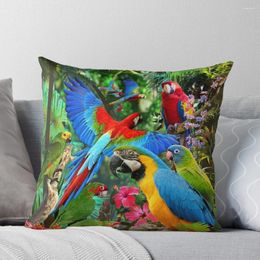 Pillow Parrots Throw Ornamental Pillows Pillowcases