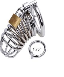 US New Sexy Locking Male Gay Device Cage Steel Fetish Bondage #R1728165932