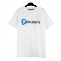 Palm 24SS Summer Letter Printing JUST FOR PLZ Logo T Shirt Boyfriend Gift Loose Oversized Hip Hop Unisex Short Sleeve Lovers Style Tees Angels 2200 WMB