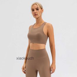 Fashion Ll-tops Sexy Women Yoga Sport Underwear Sports Bra for Naked Shockproof Beautiful Back Gathering High Strength Fitness