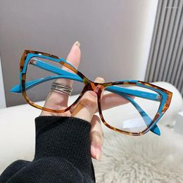 Sunglasses Women Eyeglasses Optical Spectacle Blue Light Blocking Glasses Brand Designer Cat Eye Transparent Ladies Fashion Eyewear 2024