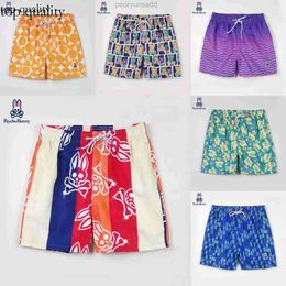 Psychological Bunny Designer Mens Shorts Beach Pants Skull Rabbit Flower Pants European And American Surfing Shorts Quick Drying Home Sh 703