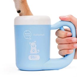 Portable Dog Foot Cleaner Cup Pet Paw for Dogs Cats Grooming with Muddy Paws Comfortable Silicone Feet 240508