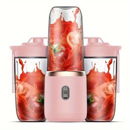 400ml Portable Juicer Blender Electric Fruit Juicer USB Charging Lemon Orange Fruit Juicing Cup Smoothie Blender Machine 240507