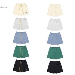 Men's and Women's Trends Designer Fashion Rhude Micro Label Embroidery Lace Up Casual Shorts for Men Women High Street Beach Sports Capris