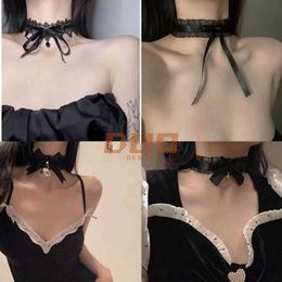 Buy one get one free Private designer Lace Lace bow collar Summer Ladies temperament High quality Everything choker necklace Choker