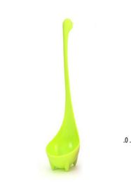 Cooking Utensils Cartoon Spoons Cute Plastic Long Handle Spoon Dinosaur Soup tools Kitchen Accessories Tableware sea EWD563757286
