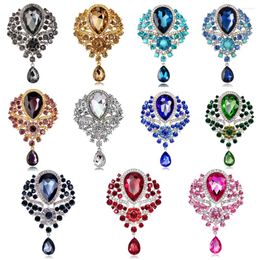 Brooches Fashion Sparkling Crystal Brooch For Men & Women Luxury Pin Clothing Corsage Accessories Party Jewellery Gifts
