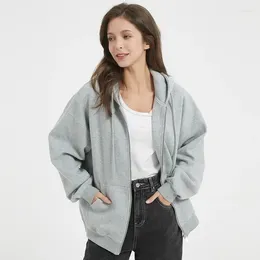 Women's Hoodies 2024 Spring And Autumn Slim Versatile Zipper Cardigan Coat Hooded Sweater For Women Long-Sleeved Pullover Hoodie