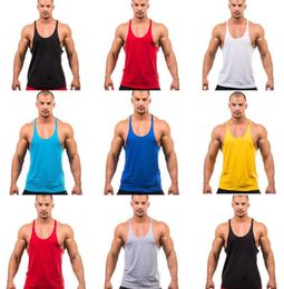 Bodybuilding Brand Tank Top Men Tank Clothing Top Undershirt Sleeveless Man Stringer Fitness Shirt Singlet Workout1461708