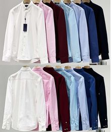 Designer Mens Casual Shirts Pony Paul Polos Tshirts Dress Big Horse Embroidery Business Clothes Long Sleeve Slim Lapel Tees Size M-3XL High Quality 655665