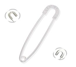 Safety Pin Brooch Decorative Pins for Brides Wedding Bouquet Charm Hanging Approx Lead Nickel DIY Jewelry Making Supply193H2634825