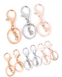 Key Ring Long Popular Classic Plated Lobster Clasp Key Hook Chain Jewellery Making for Keychain Fashion7378455