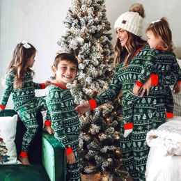 family matching outfits christmas Pyjamas family matching set mother father kids clothes family look outfit baby girl rompers sleepwear 317Q