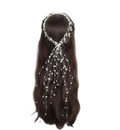 Bridal Wedding Crystal Bride Hair Accessories Pearl Flower Headband Handmade Hairband Beads Decoration Hair Comb For Women JCG1583750350