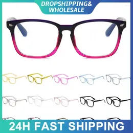 Outdoor Eyewear Anti-blue Light Glasses Men Women Square Frame Round Ease Eye Strain Anti-Reflective Computer Reading Eyeglass Travel