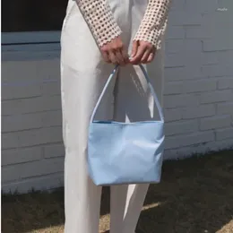Totes Korean Fashion Brand Design Tote Bag Armpit Nylon Embroidered Handbag Women's Simple Shoulder Small Candy Colour Bags