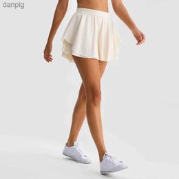 Skirts Solid Colour Sports Tennis Skirts With Pocket Women Gym High Waist Fitness Shorts Skirt Sexy Running Casual Mini Skirt Y240508