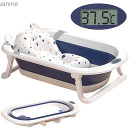 Bathing Tubs Seats Folding baby bathtub with thermometer bathtub and shower baby bathtub bucket folding baby bathtub WX