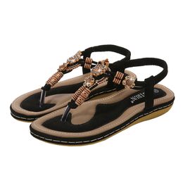 2024 Slippers sandal slides Women men Beach Summer low heel deep blue lace Brown White Black sandal slip Size 36-42