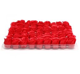Whole 81pcsBox Handmade Rose Soap Artificial Dried Flowers Mothers Day Wedding Valentines Christmas Gift Decoration for Home6407358