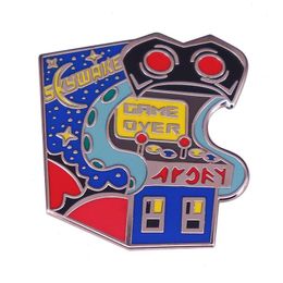 Electronic PlayStation Metal Decorate Badges Fashion Anime Enamel Pins Collecting Send Friend Fans Boutique Medal Cartoon Brooch