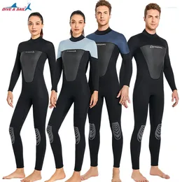 Women's Swimwear Diving Suit3mmLong Sleeve One-Piece Warm Suit European And American Plus Size Snorkelling Winter Swimming Cold-Proof Surfi