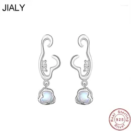 Stud Earrings JIALY Shine Beach Waves CZ S925 Sterling Silver For Women Birthday Party Gift Jewellery