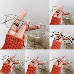 Sunglasses Ultra-light Anti-UV Blue Rays Glasses Retro PC Transparent Frame Computer Goggles Vision Care Myopia Women Girls