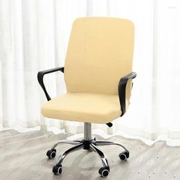 Chair Covers Office Swivel Leather Seat Universal Cover High Elastic One-piece Decorative Four Seasons